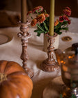 Enamel Candlestick Small - Chocolate
