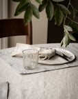 Pinstripe Placemat - Charcoal