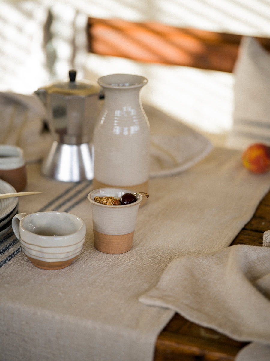 Stoneware Cup | set of 4 Milk White