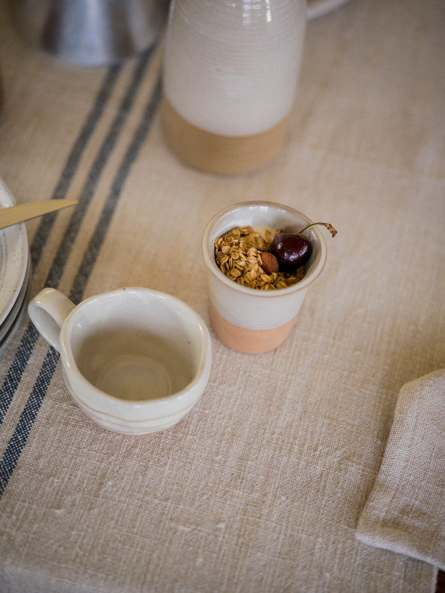 Stoneware Cup | set of 4 Milk White