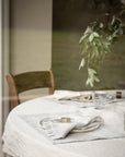 Pinstripe Placemat - Charcoal
