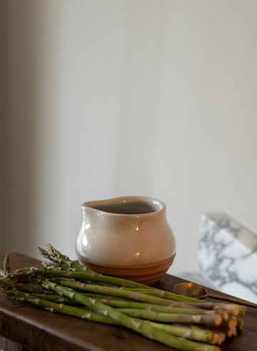 Stoneware Rounded Jug - Milk White