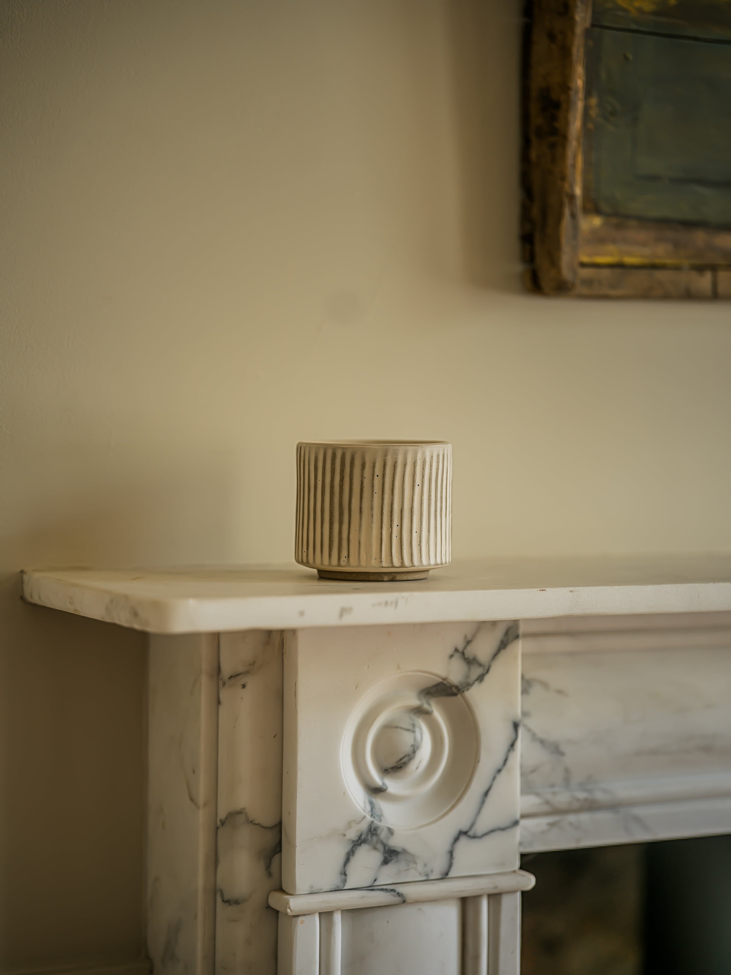 The Norfolk Collection | The Reeded Tea Bowl-Weathered Oat