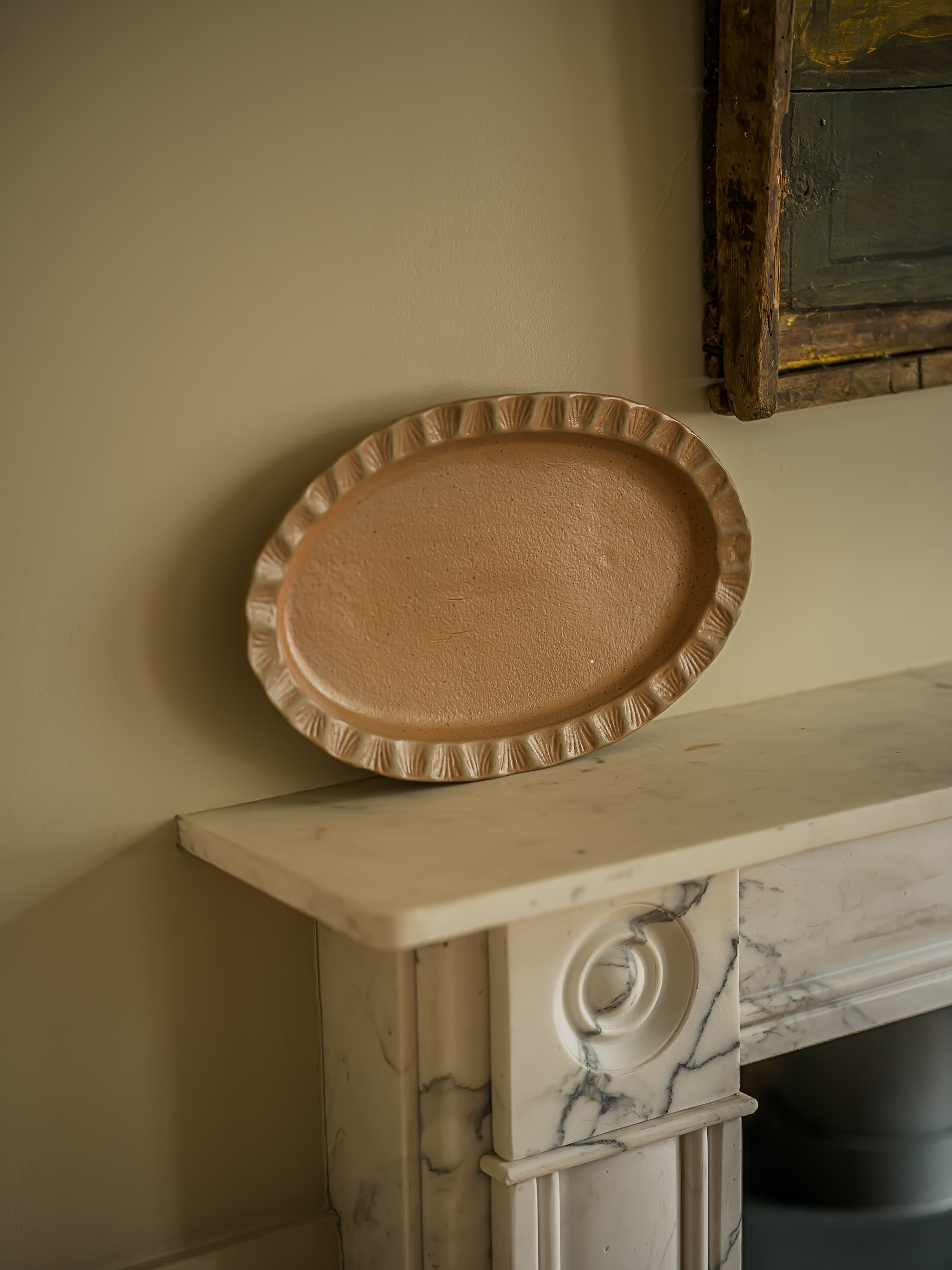 The Norfolk Collection | The Shell Platter-Norfolk Clay