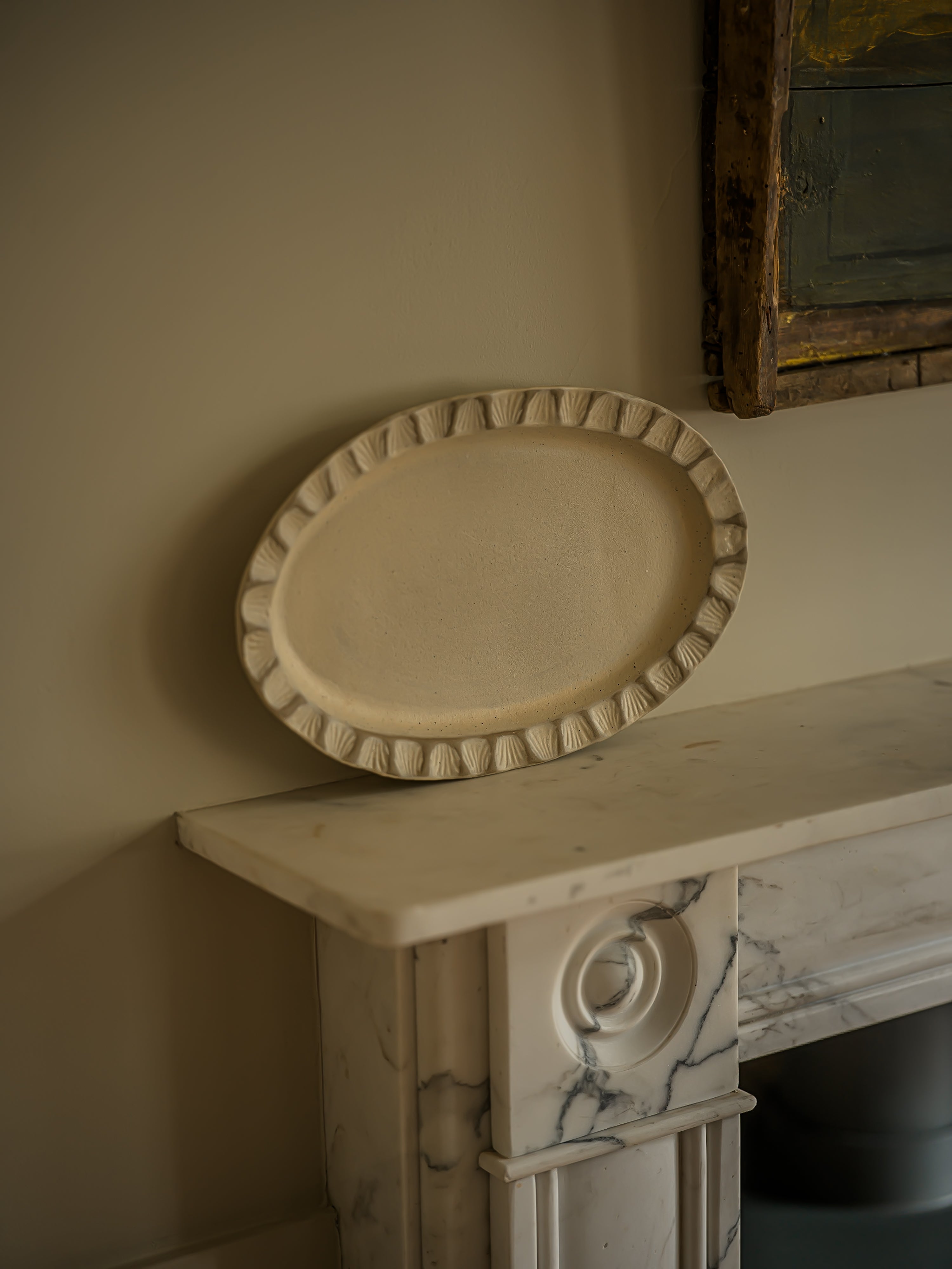 The Norfolk Collection | The Shell Platter-Weathered Oat