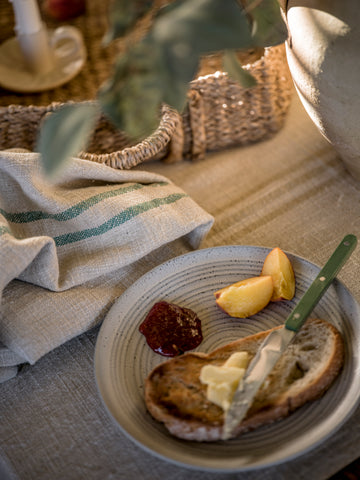 The Timeless Linen Hand/Tea Towel - Green