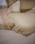 The Salcombe Frill Ruffle Cushion - Antique Cream