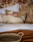 The Salcombe Frill Ruffle Cushion - Antique Cream