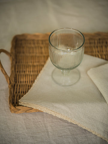 Handblown Glass Tumbler 250ml - Reeded