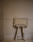 Block Print Marigold Frill Cushion | Mustard