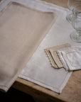 Hemstich Coasters Set of 4 | White