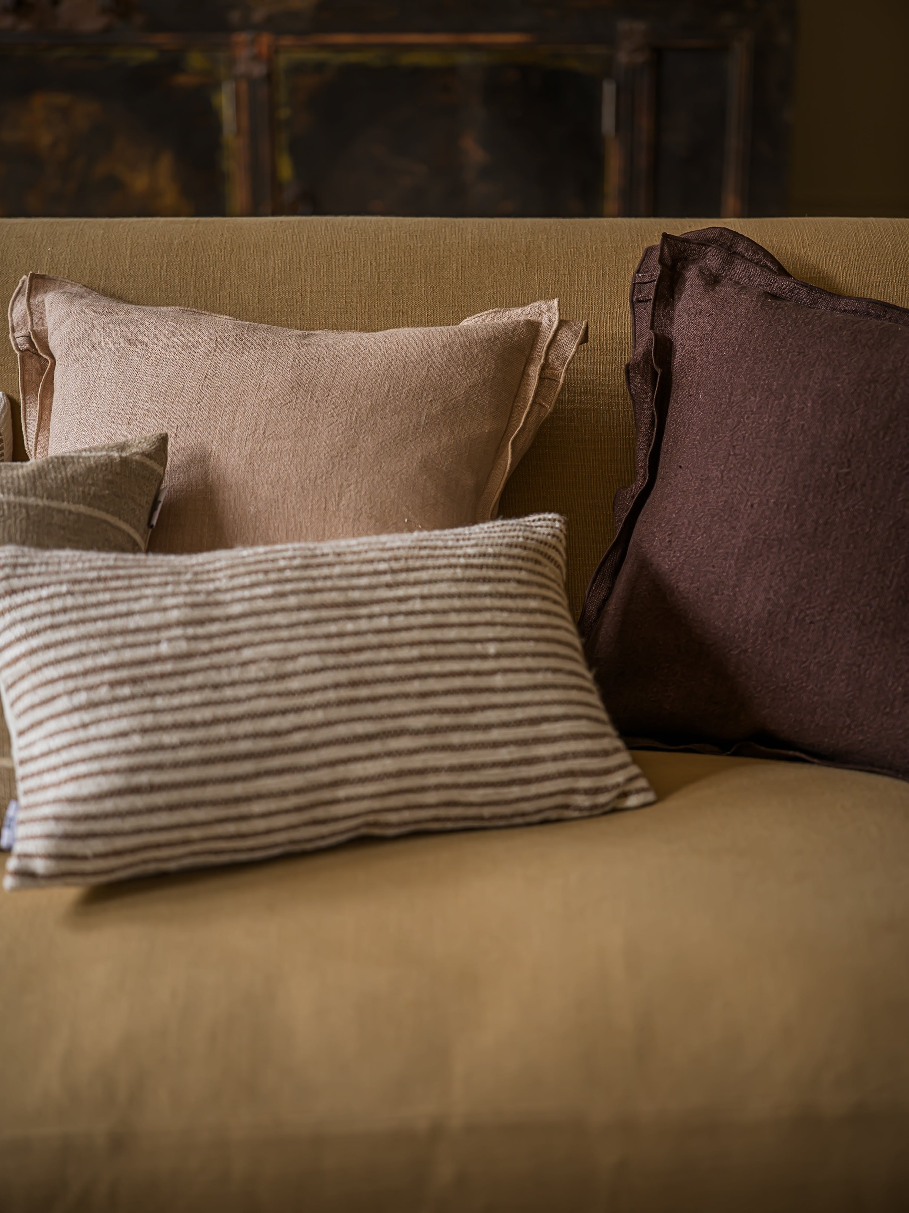The Norfolk Collection | The Salthouse Linen Cushion | Bracken
