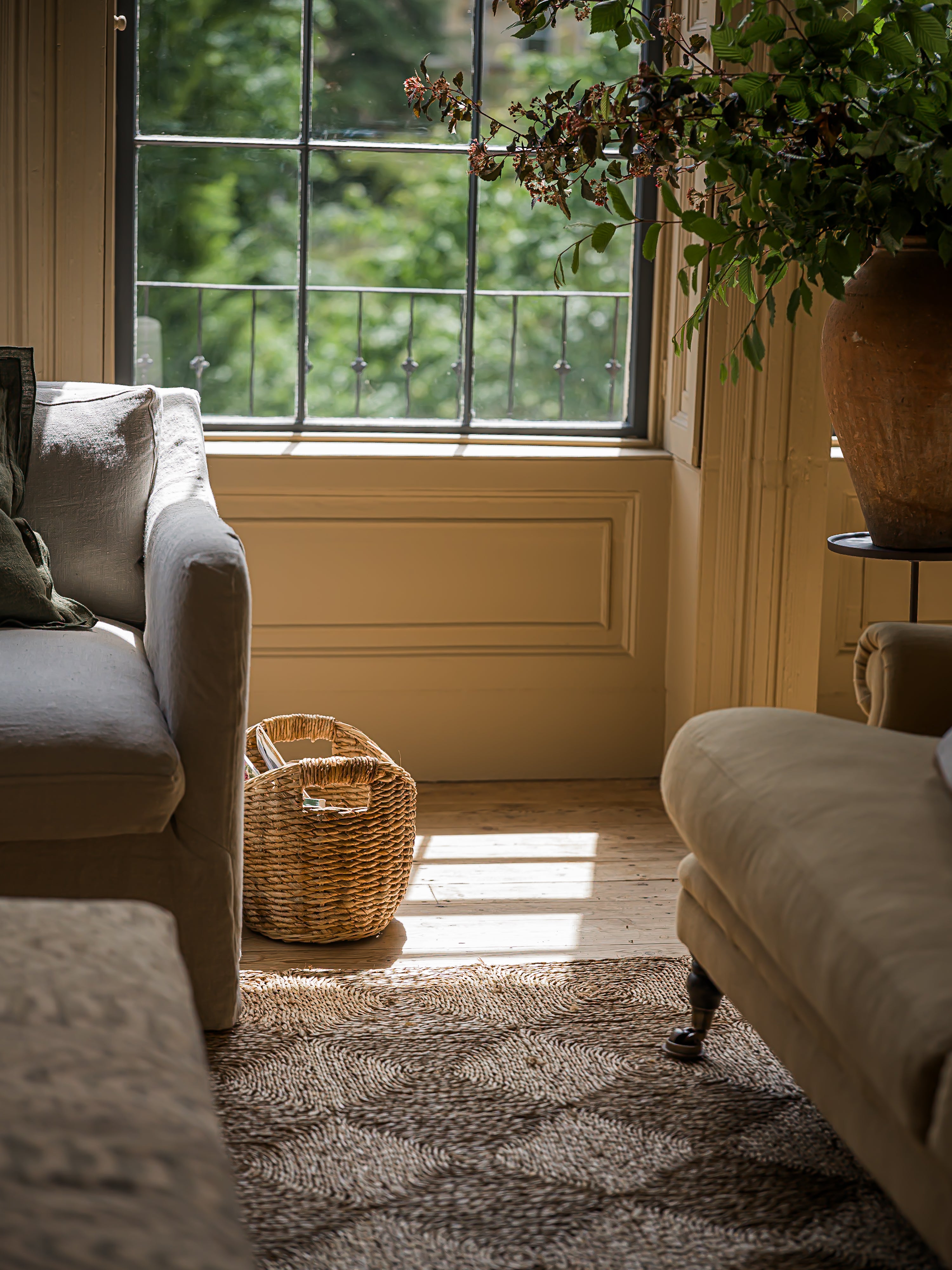 The Norfolk Basket Collection | Handwoven Curved Carry Basket