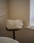 Timeless Linen Wash Bag | Antique Cream