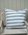 Bold Stripe Cushion Blue 60 x 60cm