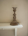 Enamel Candlestick Small - Chocolate