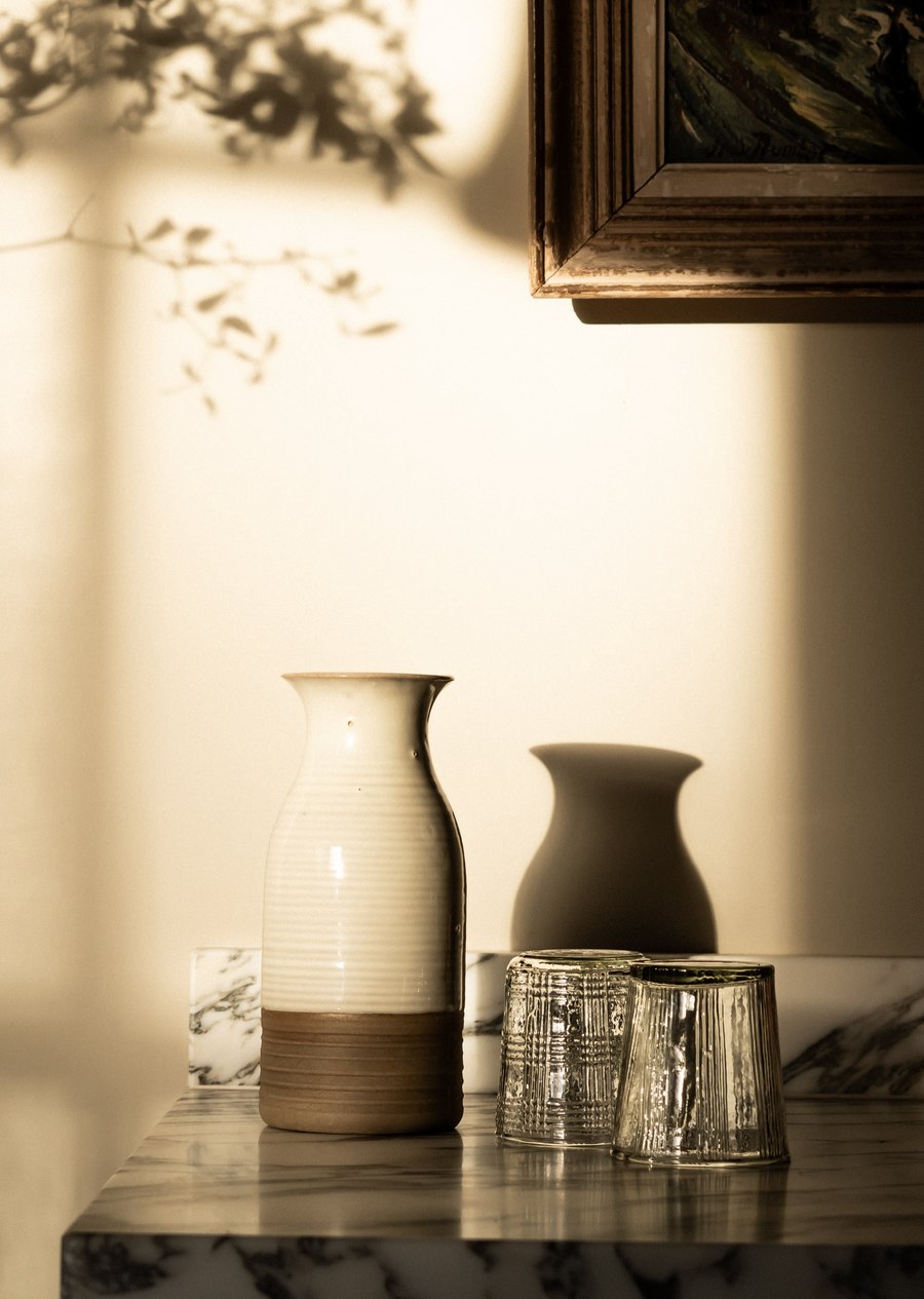 Stoneware Carafe  | Milk White