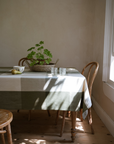Herb Giant Check Tablecloth Green