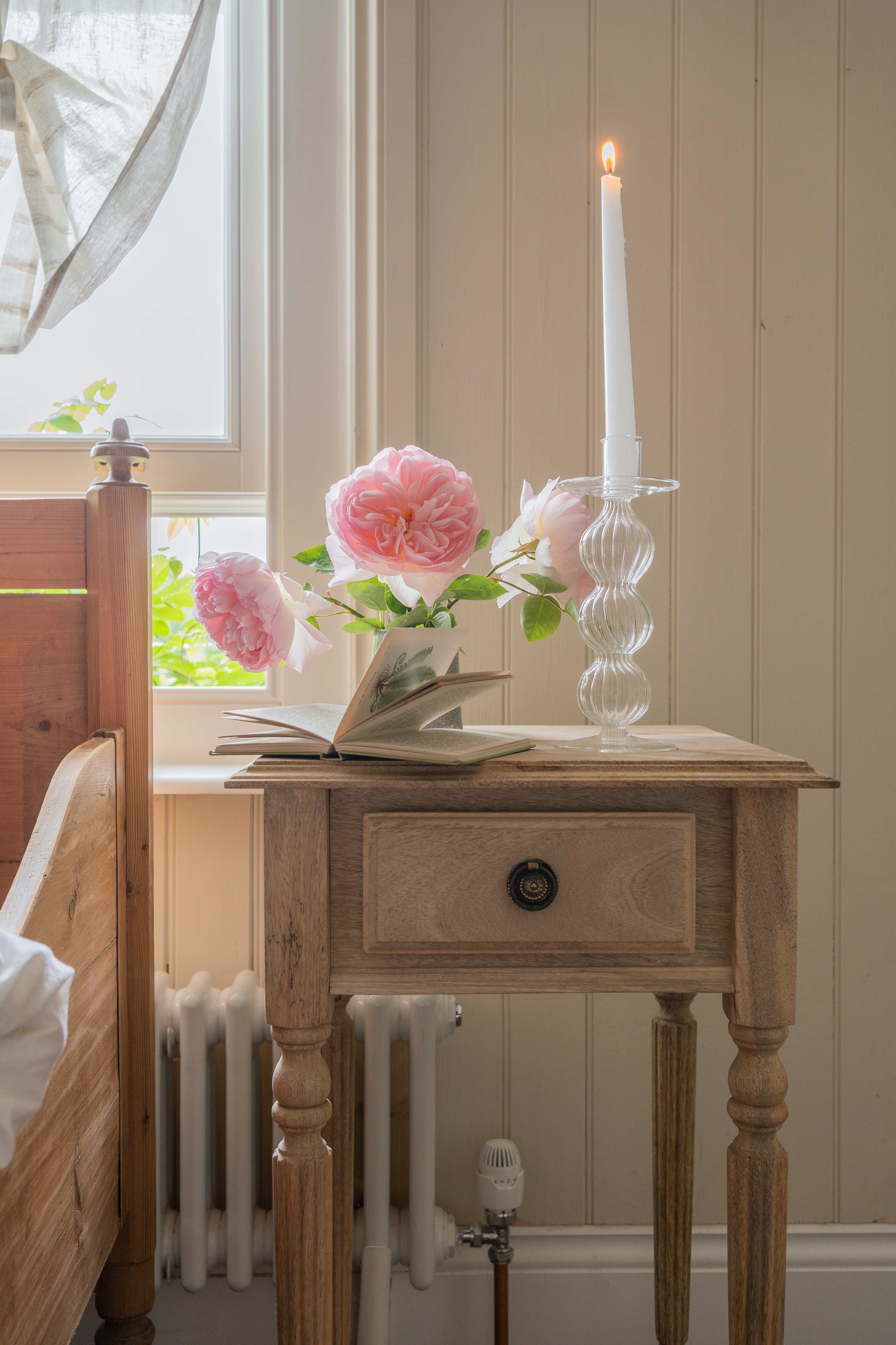 Hand Blown Glass Candle Stick