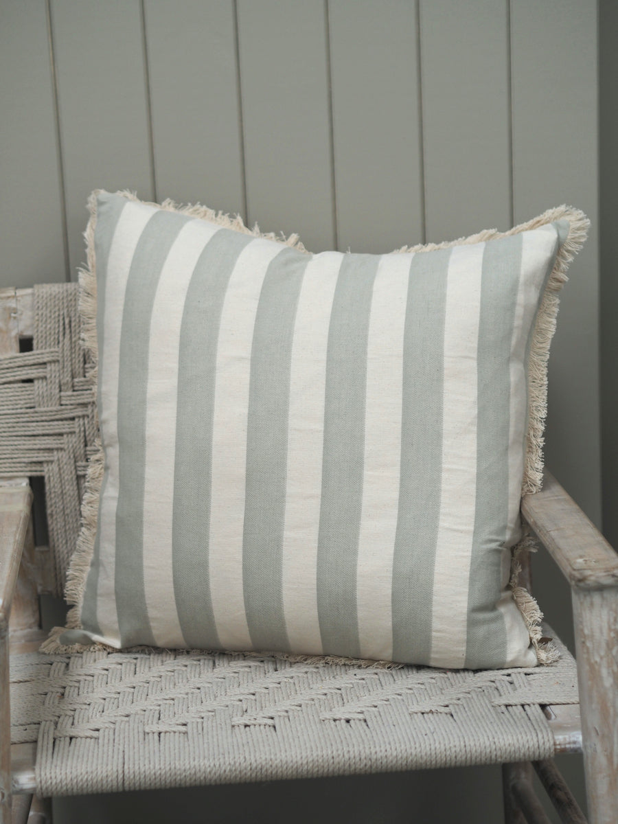 Bold Stripe Cushion Sage 60 x 60cm