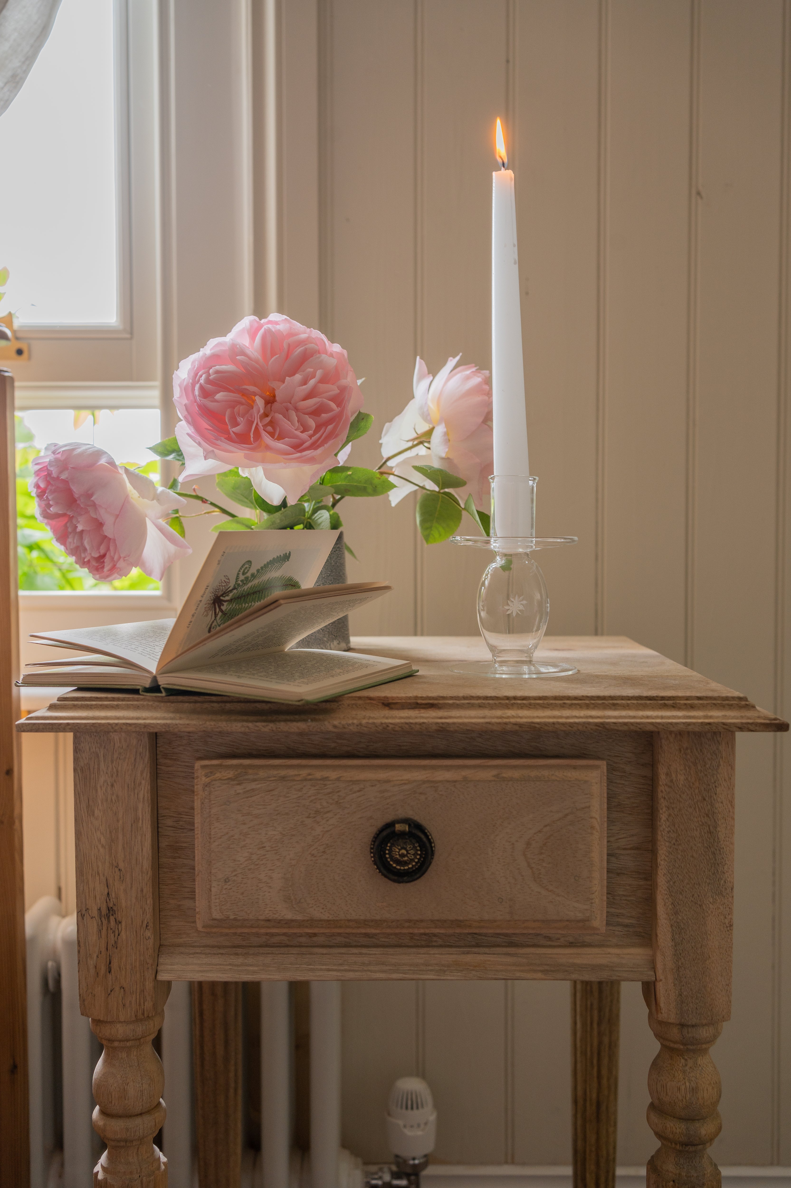 Hand Blown Glass Candle Stick