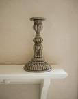 Enamel Candlestick Small - Taupe