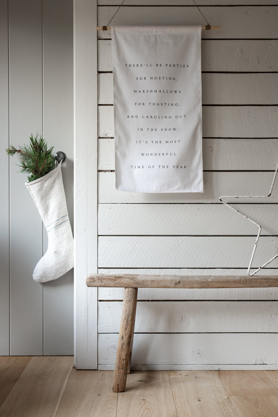 Handcrafted Christmas Linen Stockings