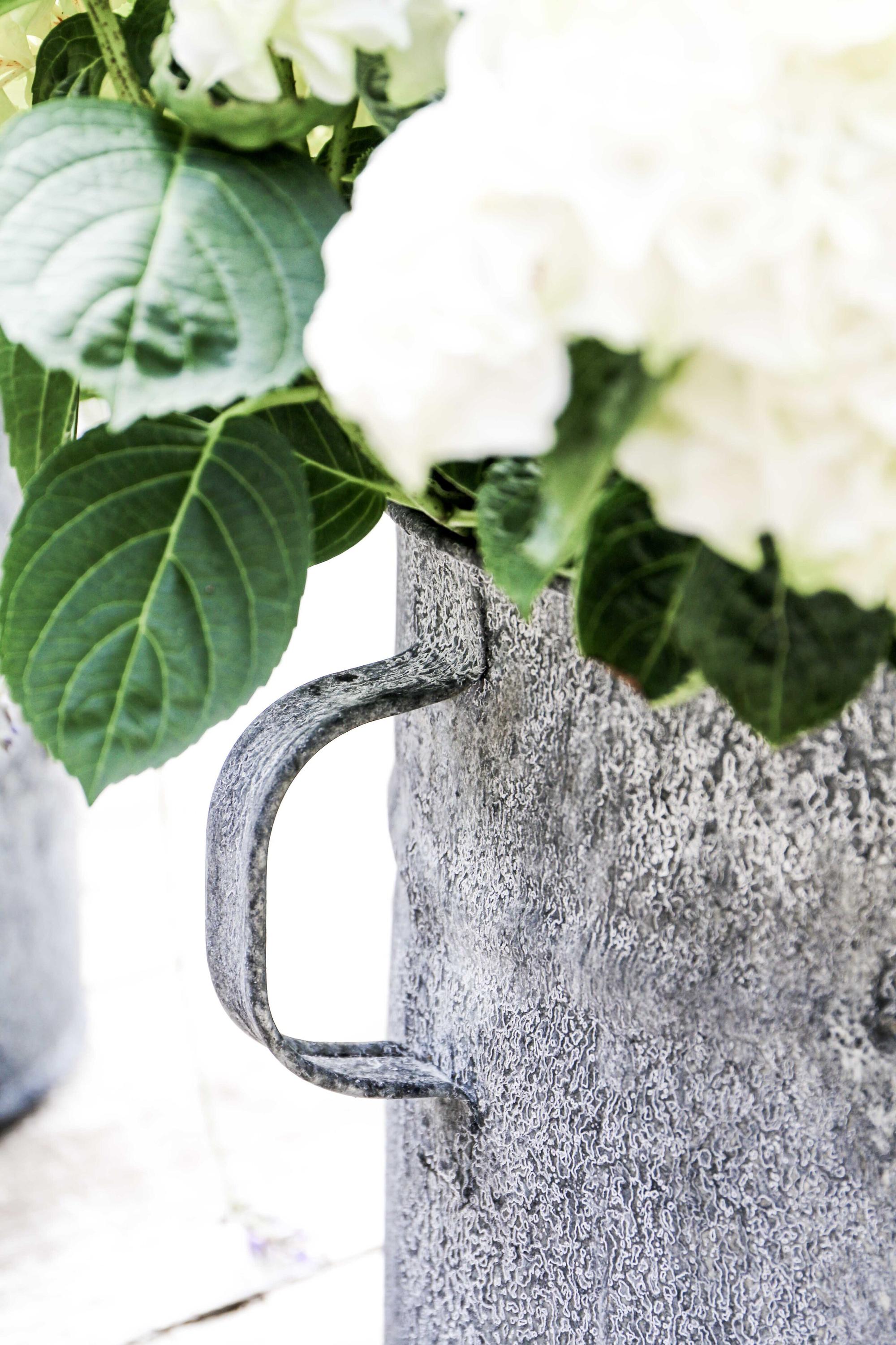 zinc garden planters