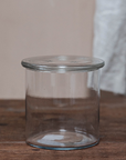 Large Jar with Star Etched Lid