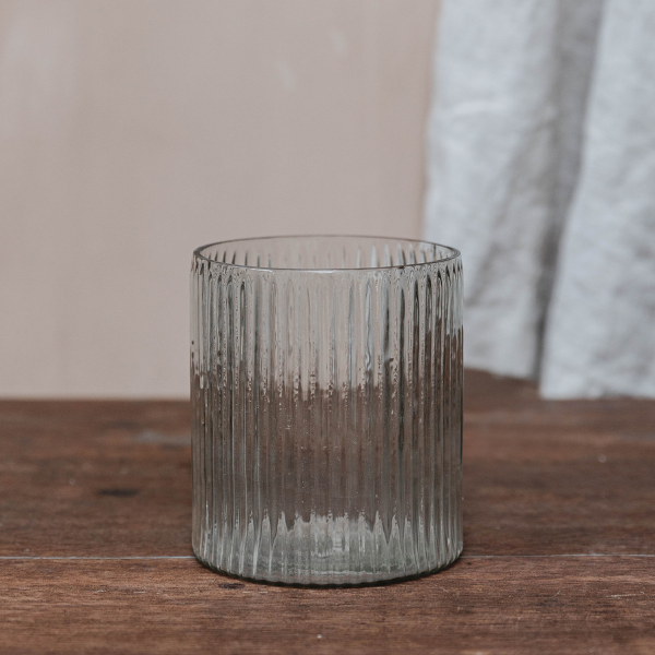 Wide Ribbed Vase